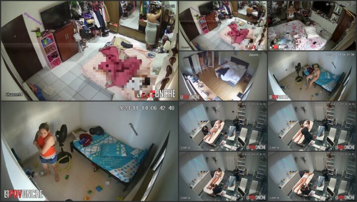 Naked babe spied with a hidden ip camera 07