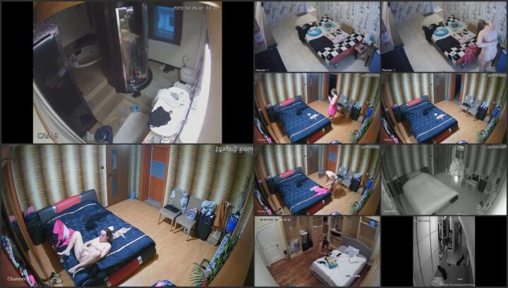 Naked babe spied with a hidden ip camera 24