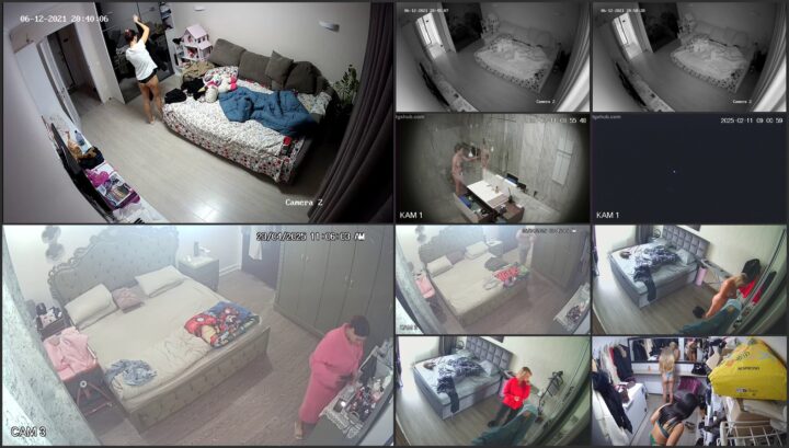 Naked babe spied with a hidden ip camera 36