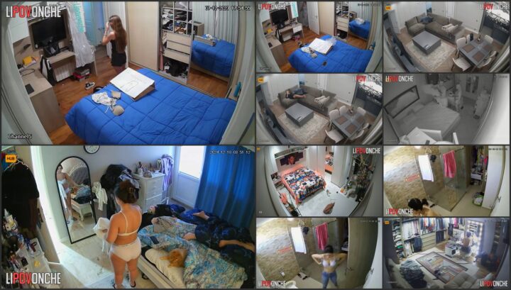 Naked babe spied with a hidden ip camera 41