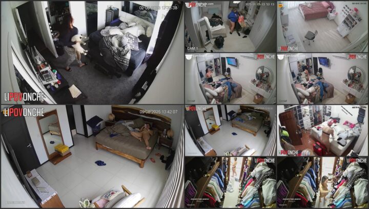 Naked babe spied with a hidden ip camera 49